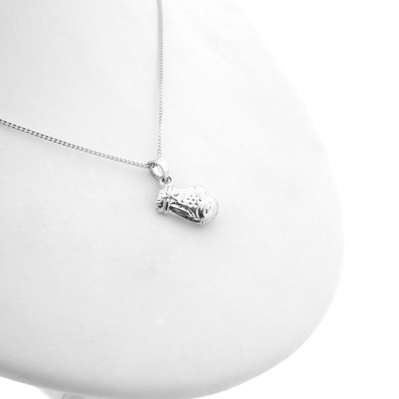 Image 6 of Silver pendant of a boxing glove