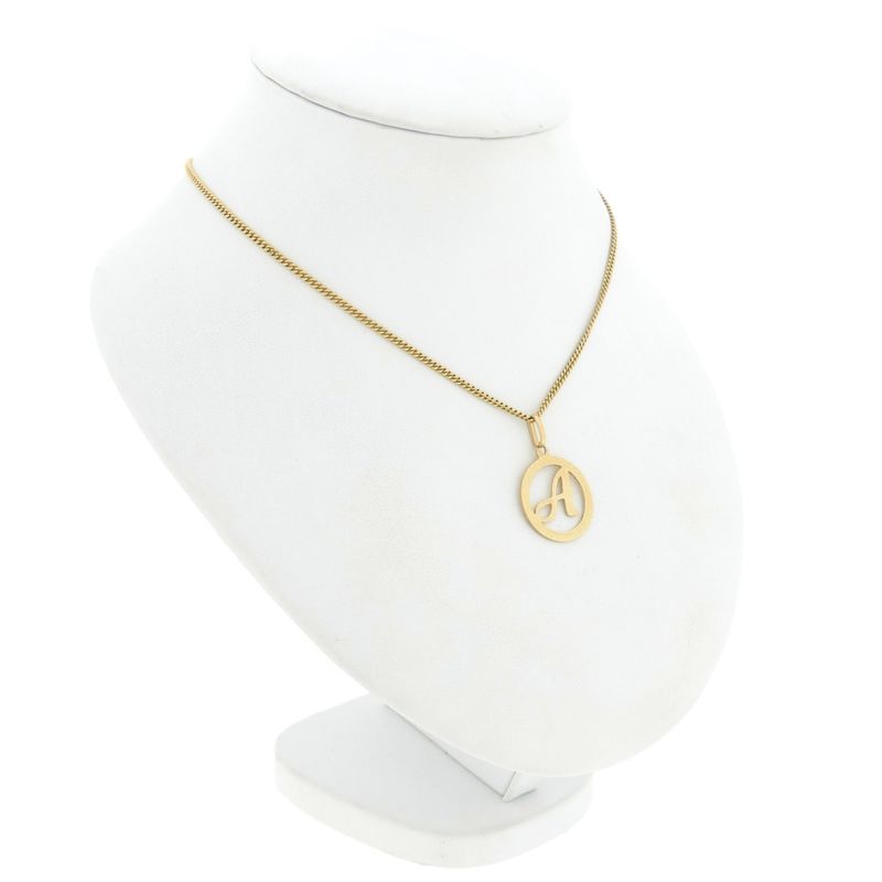 Image 4 of Gold pendant; Letter A