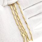 Afbeelding 8 van Gouden schakelketting met staafjes | 42 cm