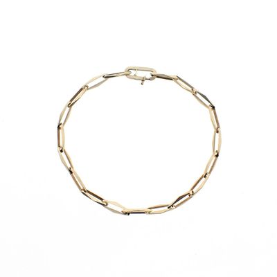 Image 1 of Gold closed forever link bracelet | 19.5 cm