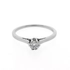 Image 7 of White gold solitaire ring with diamond | 0.25 ct.