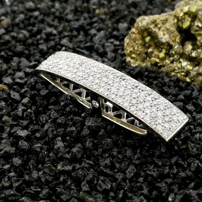 Image 2 of 18K Luxury White Gold Pendant with Diamonds