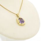 Image 6 of Gold pendant with amethyst