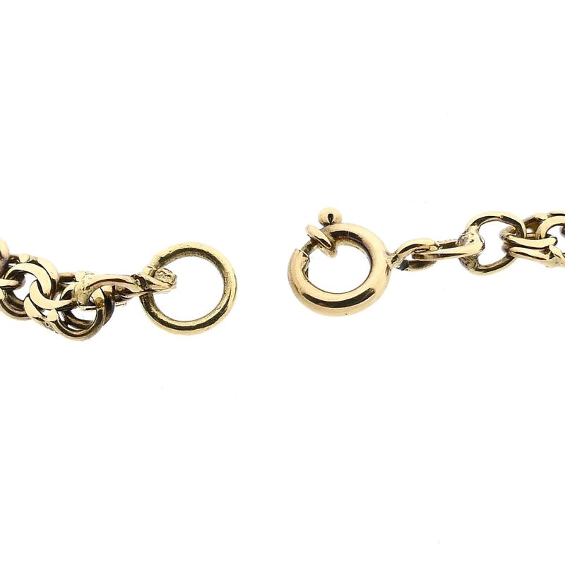 Afbeelding 3 van 8 karaat Platte Prince of Wales schakelketting | 43 cm