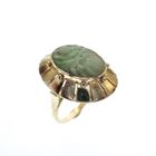 Image 1 of Gold ring with jade | Vintage/antique