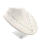 Image 2 of White gold anchor link necklace with fixed pendant