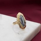 Image 2 of Gold Ring with Hematite