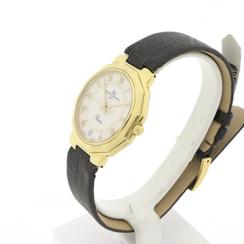 Image 4 of Baume Mercier Riviera; 18k gold watch