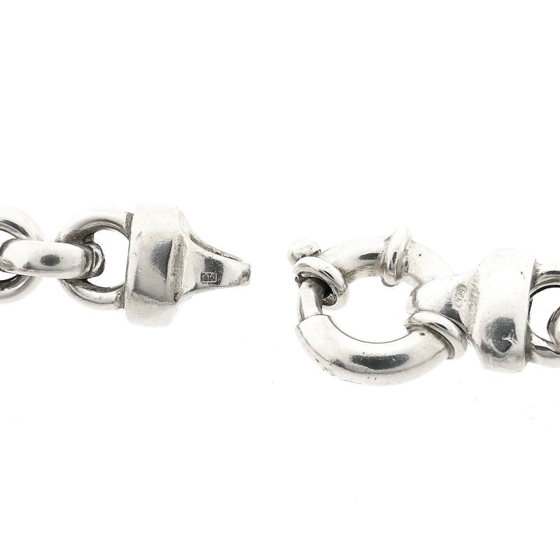 Afbeelding 5 van Zilveren jasseronschakel armband | 21 cm 