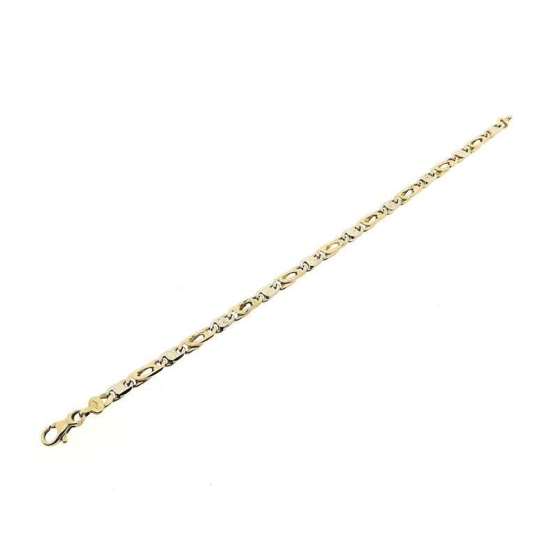 Image 6 of Two-tone gold fantasy link bracelet | 20.5 cm