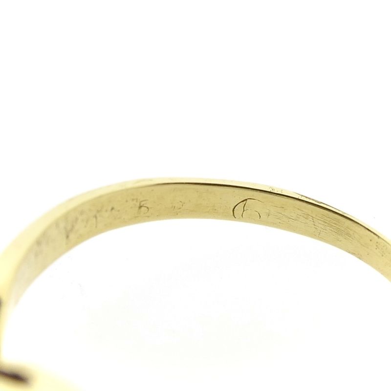 Image 10 of Gold ring with diamond; 0.09 ct.