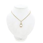 Afbeelding 4 van 9 Karaat hanger met barokparel en diamanten; 0,05 ct.