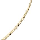 Image 4 of Gold necklace with fixed diamond pendant; 0.07 ct.