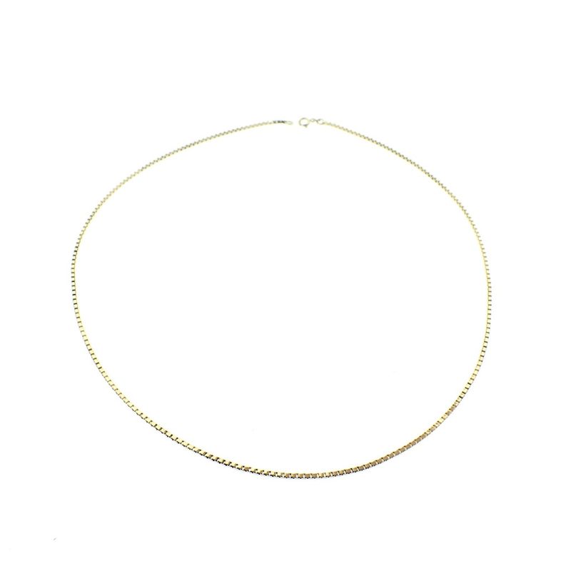 Image 5 of 18K Gold Venetian Link Chain | 62 cm