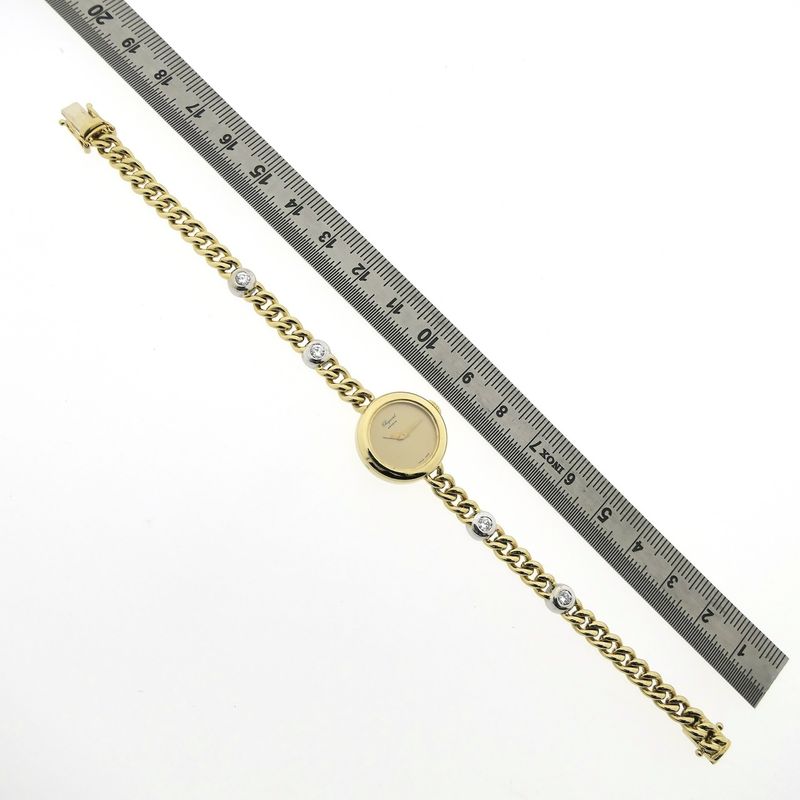 Image 14 of Chopard Geneva Cocktail Watch 3707; Vintage 18k gold women's watch with diamonds