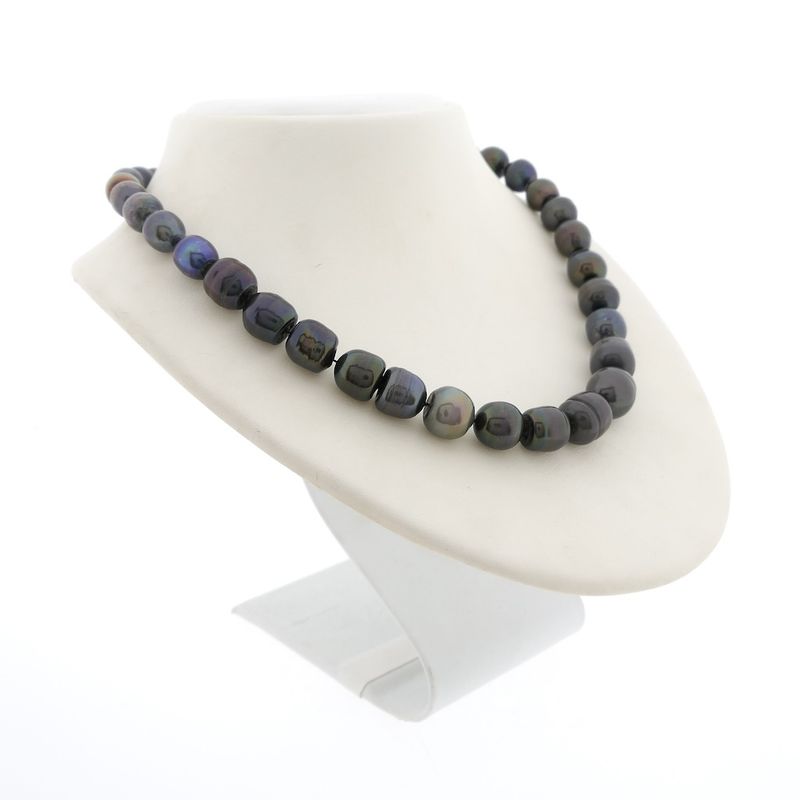 Image 6 of Gold pearl necklace; Tahitian pearls | 43 cm