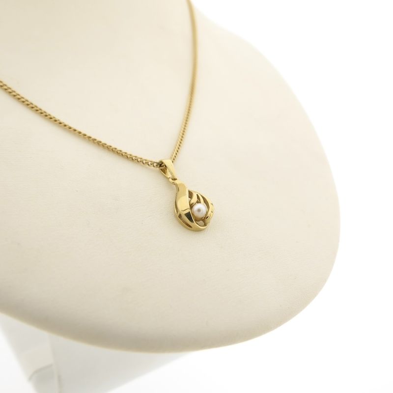 Image 5 of Gold pendant with pearl | Vintage