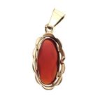 Image 5 of Gold pendant with carnelian | Vintage/antique