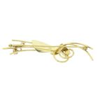 Image 13 of Golden fantasy brooch with diamonds; 0.15 ct.