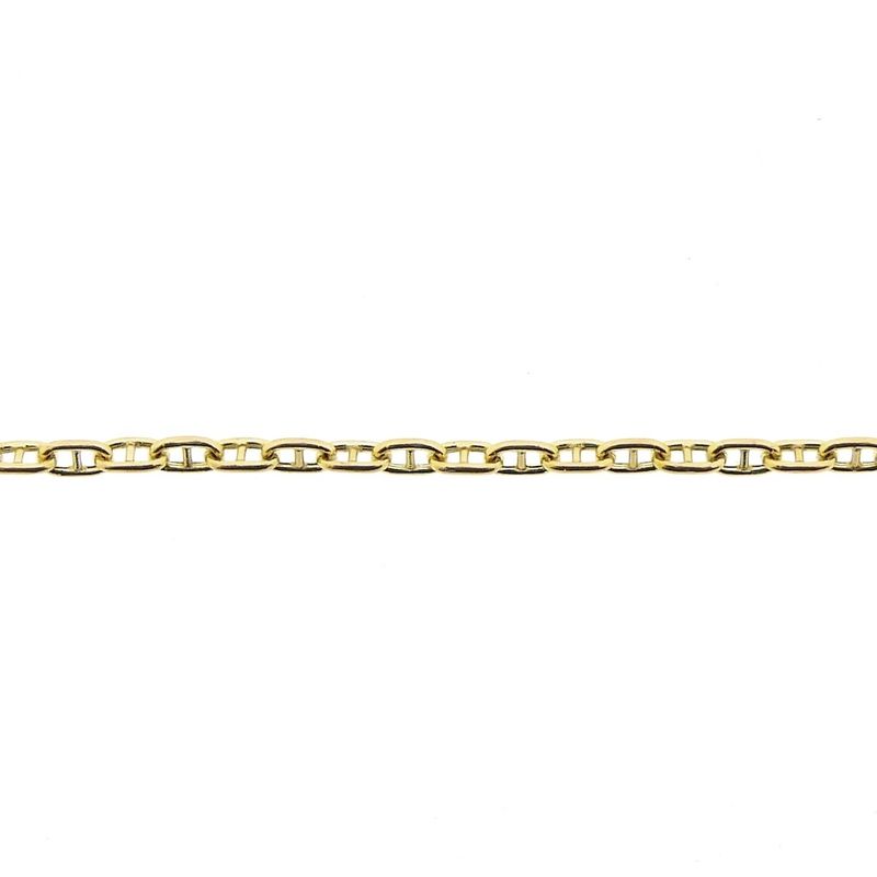 Image 3 of Gold thin anchor link bracelet | 18.5 cm