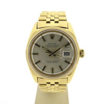 Image 1 of Rolex Datejust 1600; Vintage 18k Gold Men's Watch