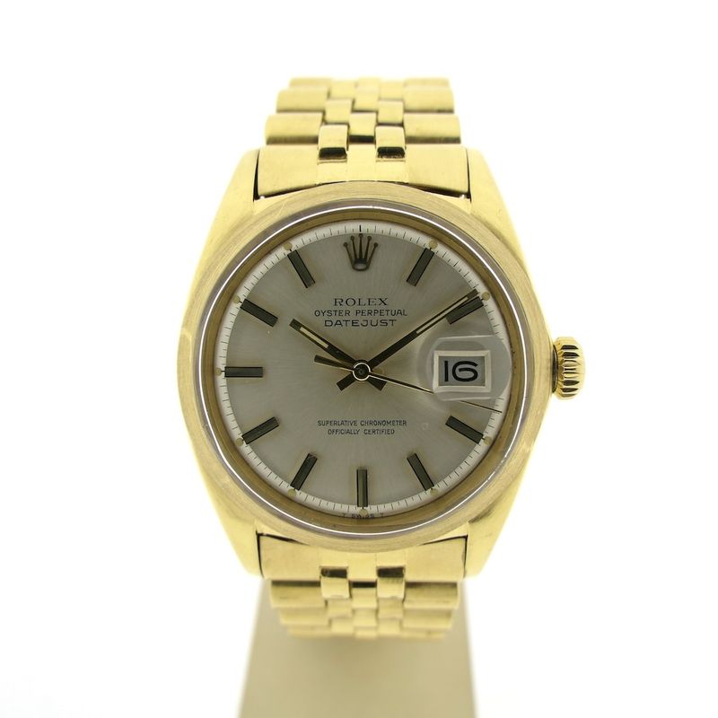Image 1 of Rolex Datejust 1600; Vintage 18k Gold Men's Watch