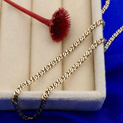 Image 2 of Golden Hawk Eye Link Necklace