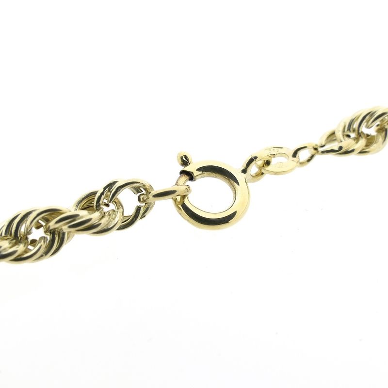 Image 4 of Gold twisted link necklace