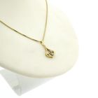 Image 9 of 18K Gold subtle pendant with diamond | 0.02 ct.
