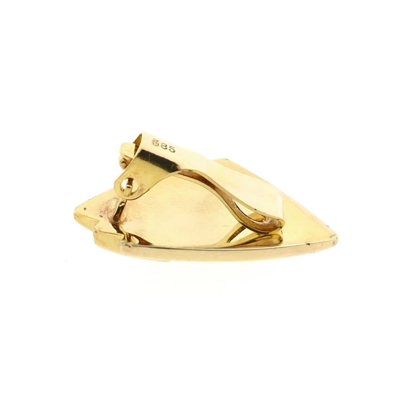 Afbeelding 7 van Vintage gouden abstracte oorclips