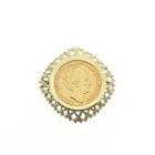 Image 1 of Gold pendant/brooch of 10 guilder coin Queen Wilhelmina 1932