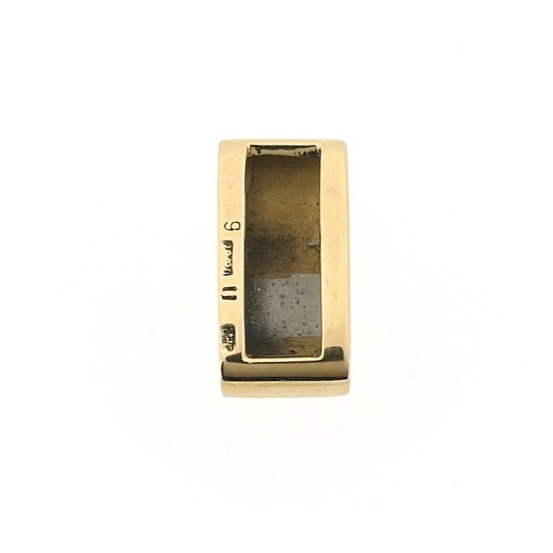 Image 9 of Two-tone gold pendant with diamond; 0.10 ct.