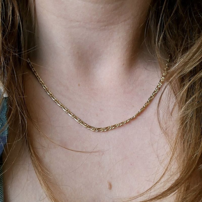 Image 6 of Golden fantasy link chain | 45 cm