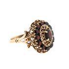 Image 7 of Gold entourage ring with garnet