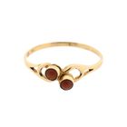 Image 3 of Gold ring with blood coral