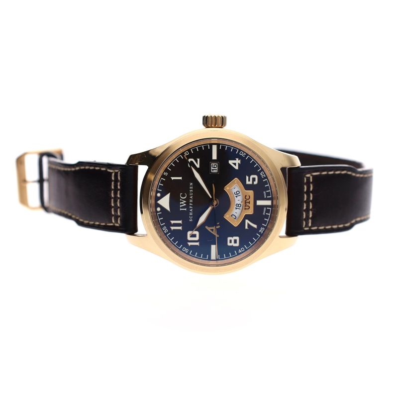 Afbeelding 12 van IWC Pilot's Watch UTC Antoine de Saint Exupéry IW3261-03; Limited Edition 18k. Gouden Heren Horloge