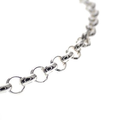 Image 2 of Silver jasseron link bracelet | 18 cm
