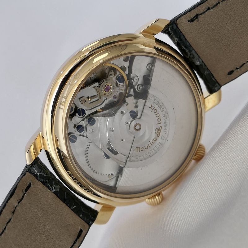 Image 17 of Maurice Lacroix Masterpiece Reveil; Automatic 18k gold men's watch with alarm clock