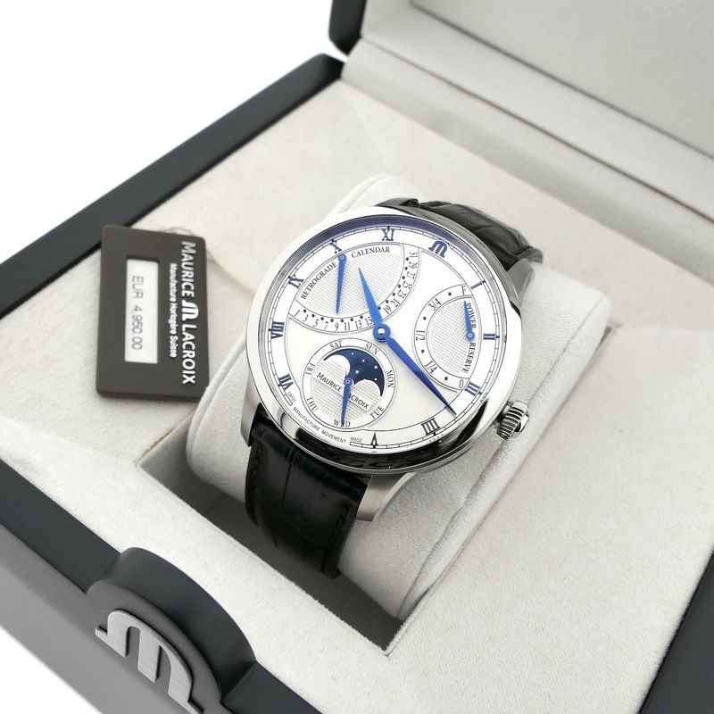 Image 8 of Maurice Lacroix Masterpiece Moon Retrograde MP6588; Automatic men's watch