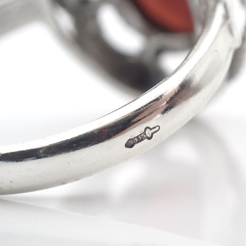 Image 6 of Silver ring with carnelian | Antique
