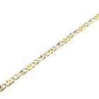 Image 8 of Two-tone gold navy link bracelet | 20 cm