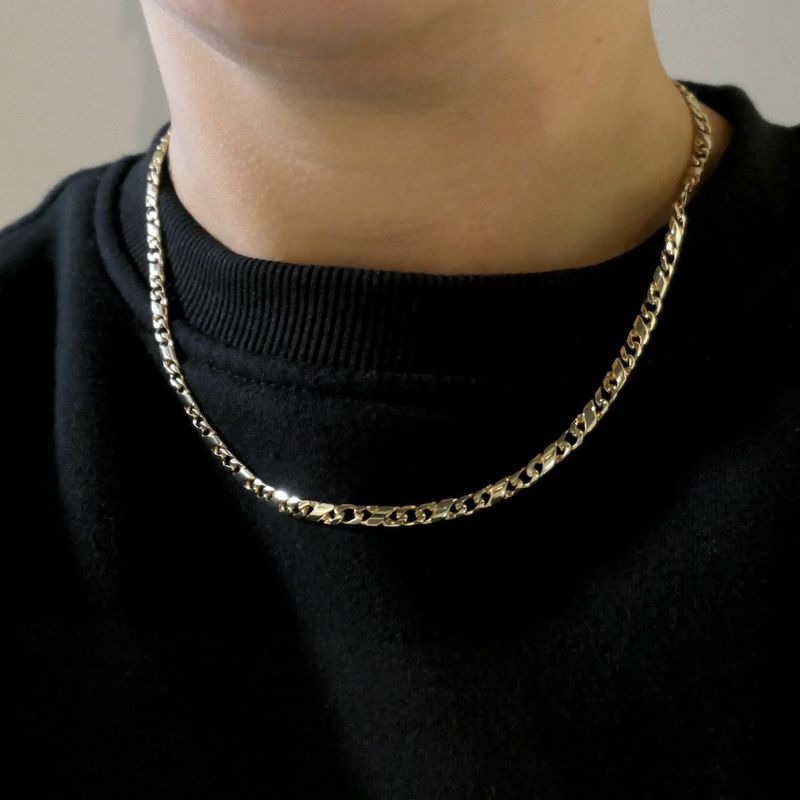 Image 6 of Gold infinity link necklace