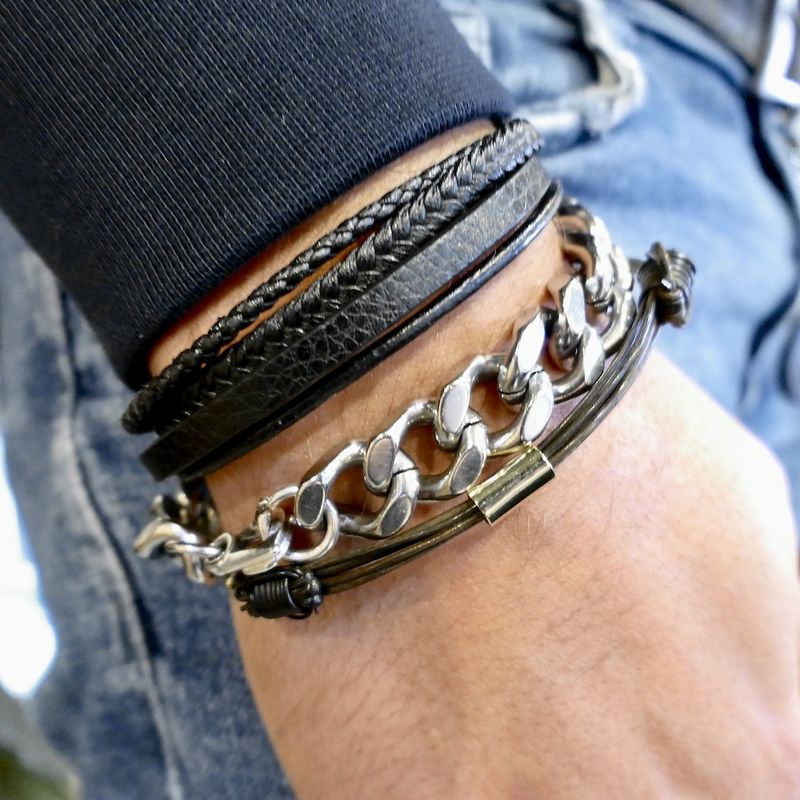 Image 4 of Elephant hair bracelet with gold clasp | Ø 65.0 mm