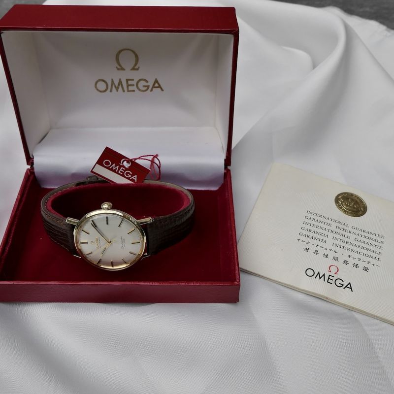 Image 18 of Omega Seamaster Deville 136.020; Vintage 14k. gold cap watch