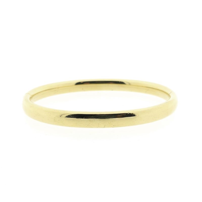 Image 7 of Gold smooth slave bracelet; Size M