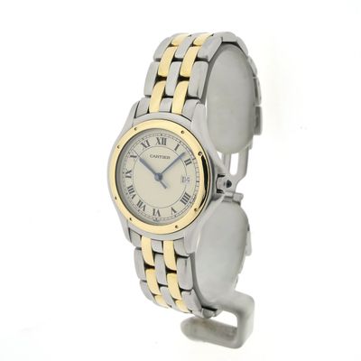Image 2 of Cartier Cougar 187904; 18k gold/steel unisex watch