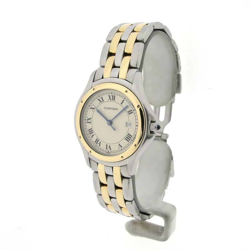 Image 2 of Cartier Cougar 187904; 18k gold/steel unisex watch