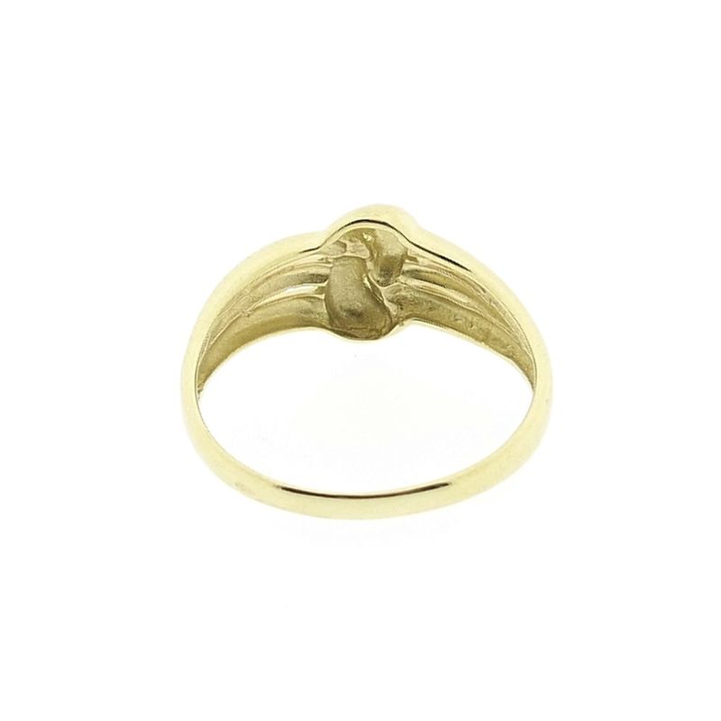 Image 3 of Gold ring with knotted design