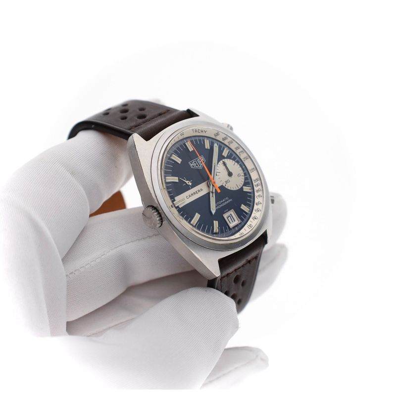 Afbeelding 11 van Heuer Carrera 1553 Automatic Chronograph; Vintage Heren Horloge