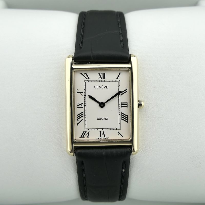 Image 14 of Geneva Tank 'Large'; Vintage 9k. watch